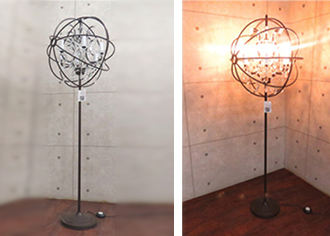 ジャイロ(GYRO)クリスタルフロアランプ