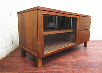 ウォールナット材 木製AVラック 幅90㎝